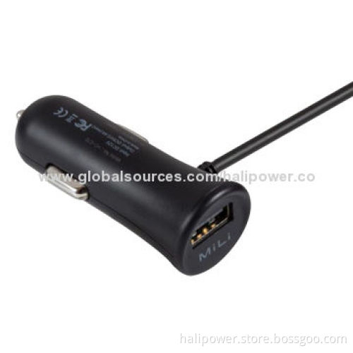 Car USB charger with dual outputsNew